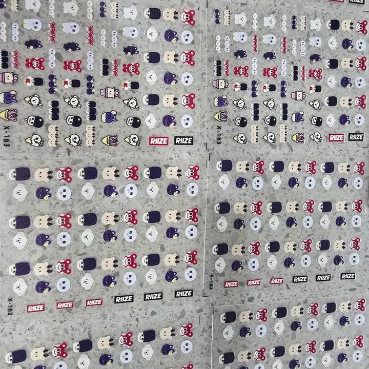 [BUNJANG] RIIZE LyRyz Nail Sticker / 라이즈 네일 스티커 2장세트 가격 4000원