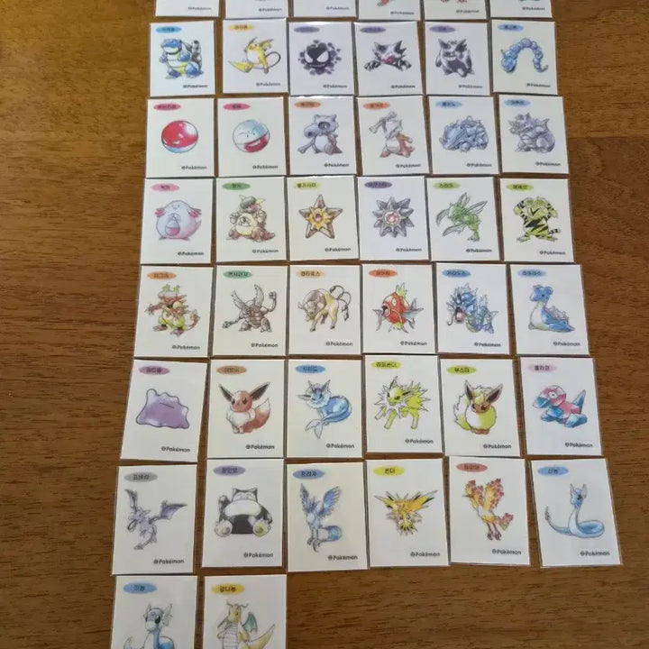[BUNJANG] Pokemon 30th Anniversary Artwork Sticker / 포켓몬 30주년 아트워크 띠부씰