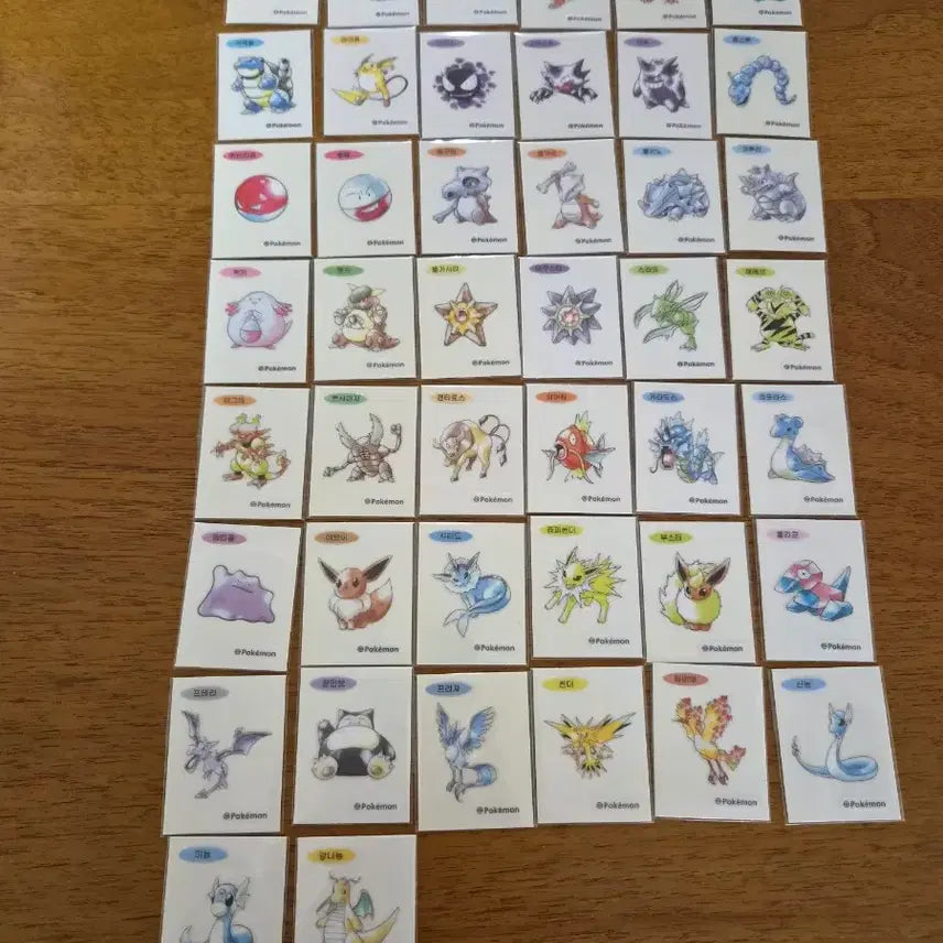 [BUNJANG] Pokemon 30th Anniversary Artwork Ttibusil / 포켓몬 30주년 아트워크 띠부씰