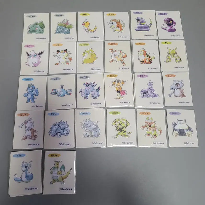 [BUNJANG] Pokemon 30th Anniversary Artwork Stickers (Ttisuvvel) / 포켓몬 30주년 아트워크 띠부씰 판매