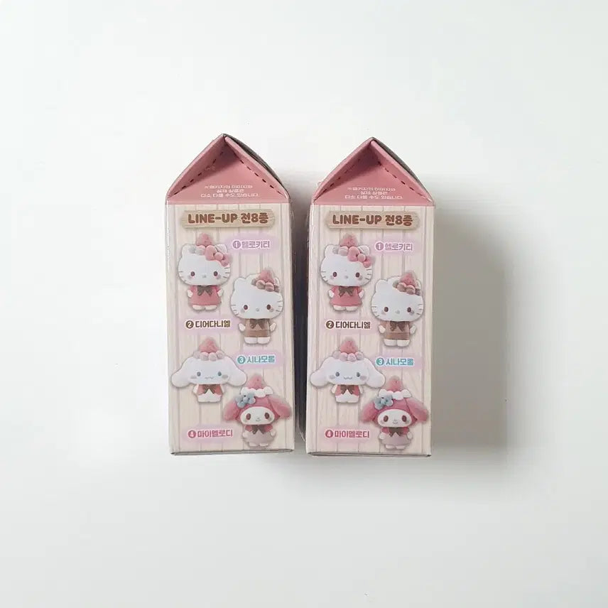 [BUNJANG] Sanrio Characters Fluffy Doll 2nd Ichigo Series Hello Kitty &amp; Dear Daniel Bundle Set / 산리오 캐릭터즈 플로키돌 2탄 이치고 시리즈 헬로키티 &amp; 디어다니엘 판매