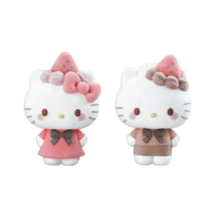 [BUNJANG] Sanrio Characters Fluffy Doll 2nd Ichigo Series Hello Kitty &amp; Dear Daniel Bundle Set / 산리오 캐릭터즈 플로키돌 2탄 이치고 시리즈 헬로키티 &amp; 디어다니엘 판매