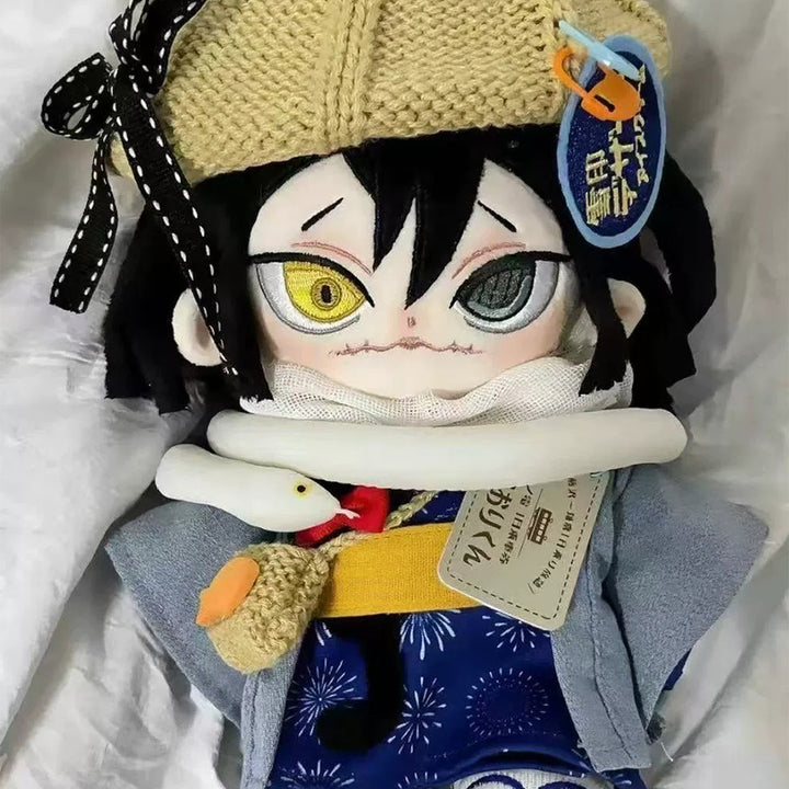 [BUNJANG] Demon Slayer Obanai Iguro 20cm Posable Doll (Bone Included) / 귀멸의칼날 이구로 오바나이 솜인형 (20cm / 뼈깅)