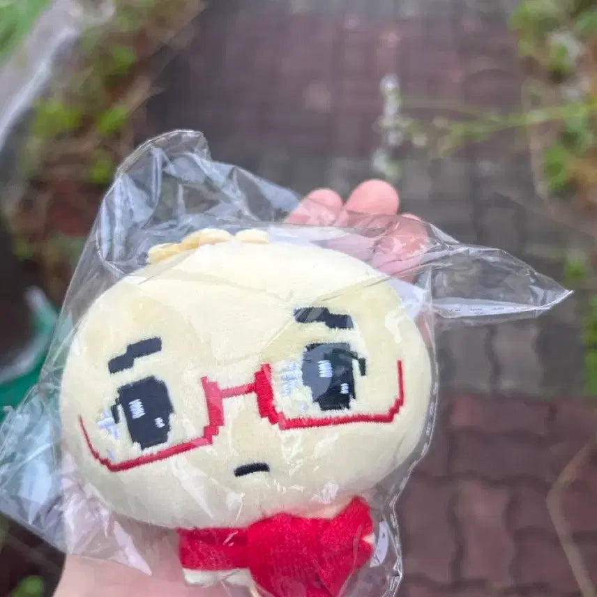 [BUNJANG] Eyeglass Dumpling Plush Keychain / 안경만두 봉제인형 키링