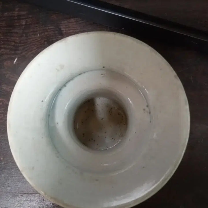 [BUNJANG] Joseon Dynasty White Porcelain Cup Stand Antique / 백자 잔대 골동품