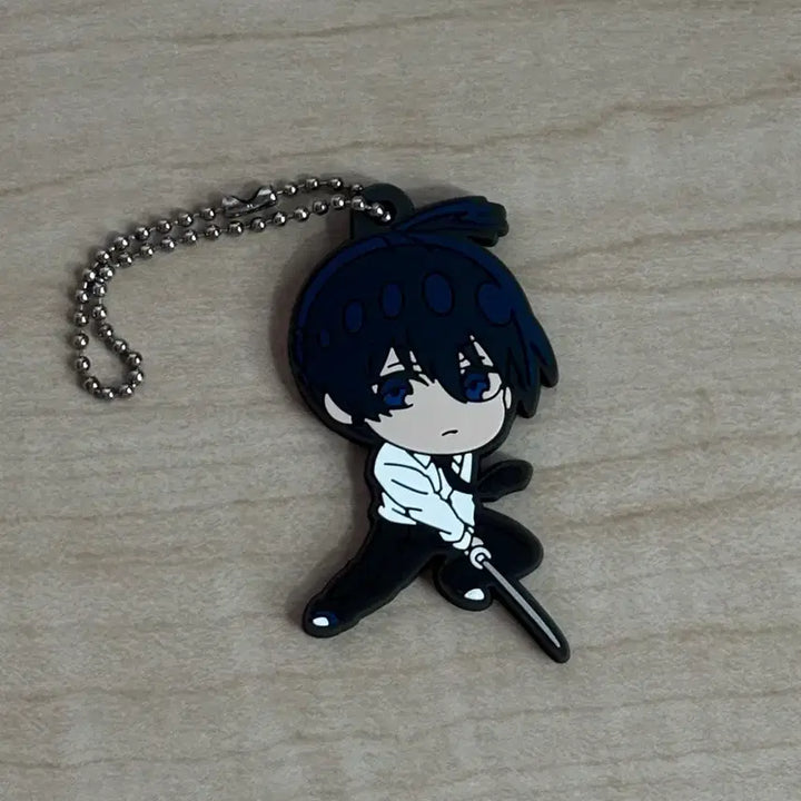 [BUNJANG] Chainsaw Man Aki Rubbers Strap Keychain / 체인소맨 아키 러버스트랩 고무키링 가챠
