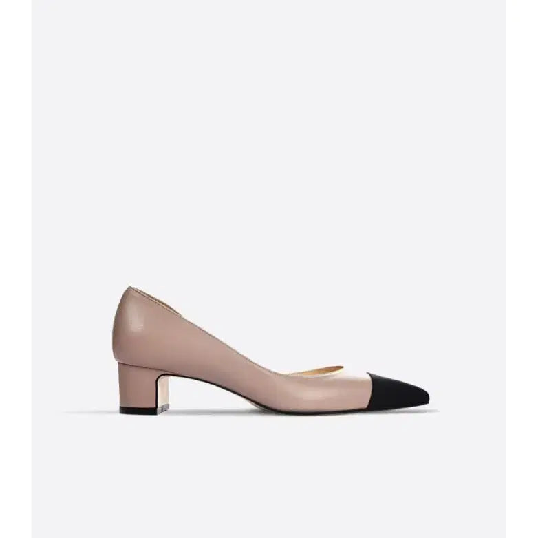 [BUNJANG] Blanc&amp;De Soeurs Half Moon 220 Virgin Pink Side Open Heels / 블랑쇼 하프문 220 버진핑크 사이드오픈