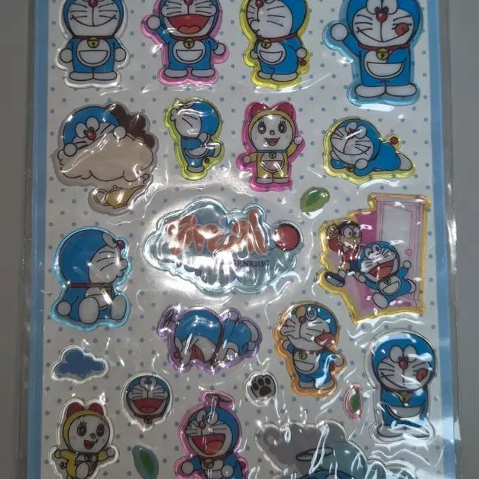 [BUNJANG] Vintage Doraemon Transparent Candy Stickers / 고전 도라에몽 스티커