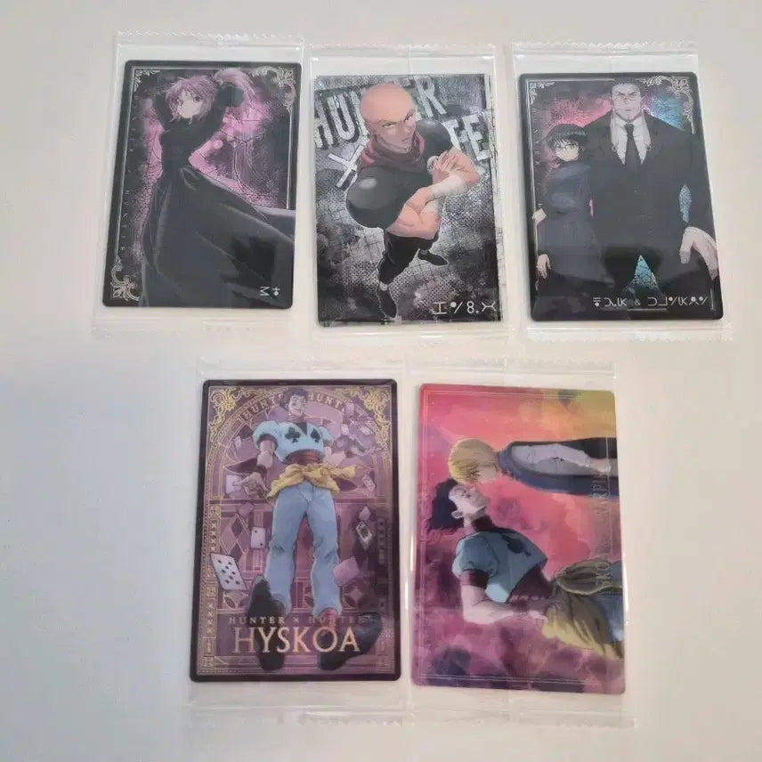 [BUNJANG] Hunter x Hunter Itachi 5 Types Wafer Card Bundle Set / 헌터헌터 이타자가 이타쟈가 웨하스 카드 6종 일괄