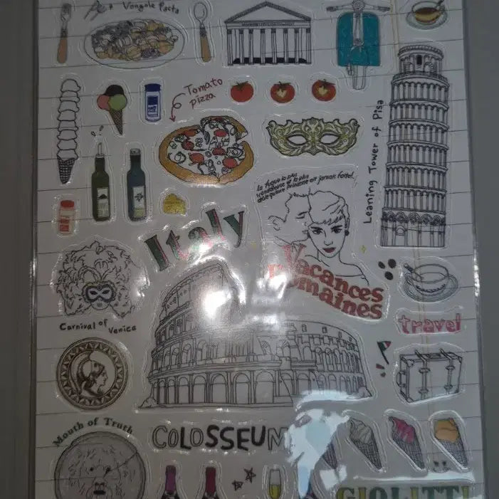 [BUNJANG] Classic "I Love Italy" Sticker / 고전 아이 러브 이탈리아 스티커