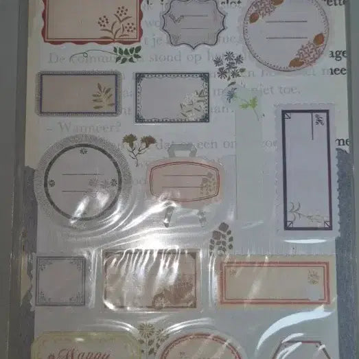 [BUNJANG] Vintage Orange Sticker Memory Deco Sticker / 고전 오렌지 스티커 메모리 데코 스티커