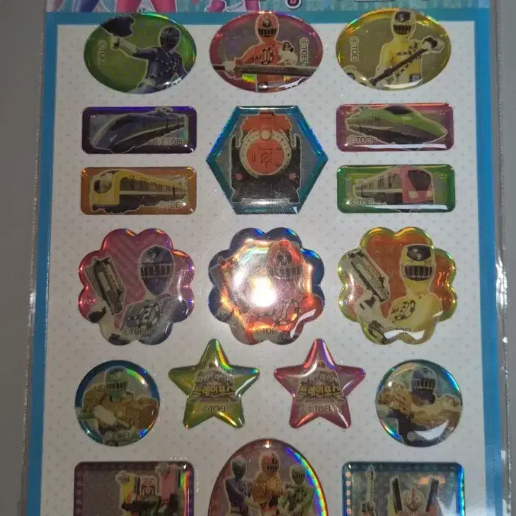 [BUNJANG] Classic Power Rangers Epoxy Stickers / 고전 파워레인저 에폭시 스티커