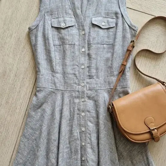 [BUNJANG] Giorgio Armani Exchange Linen Shirt Dress XS / 아르마니 정품 익스체인지 린넨 셔츠 원피스xs