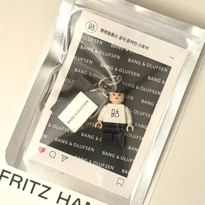 [BUNJANG] Bang &amp; Olufsen x LEGO Keychain Figure / 뱅앤올룹슨 키체인 피규어 레고