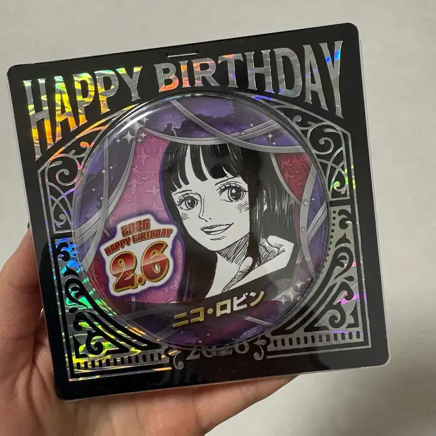 [BUNJANG] One Piece Robin Can Badge (Sealed) / 원피스 로빈 캔뱃지 미개봉
