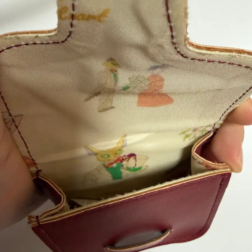 [BUNJANG] Studio Ghibli Whisper of the Heart Cat Leather Card Holder / (마지막가격) 지브리 귀를기울이면 카드지갑