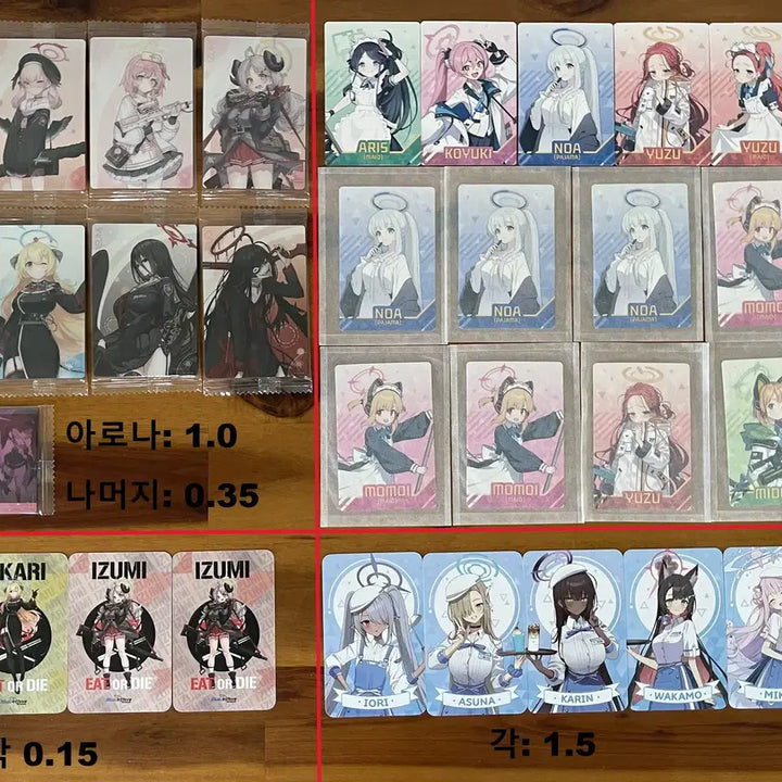 [BUNJANG] Blue Archive Dib Seal Photocard Set / 블루아카이브 ( 포카 / 띠부씰 )