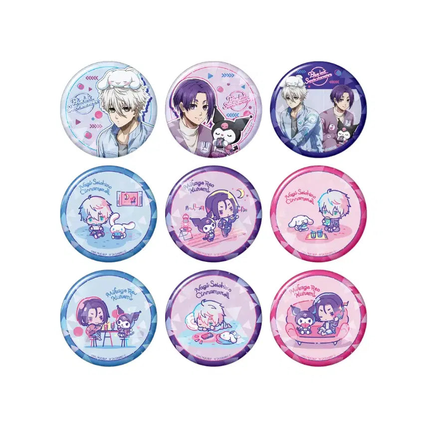 [BUNJANG] Blue Lock Sanrio Characters Pop-up Store Limited Hologram Can Badge (Random) / [랜덤] 블루록 산리오 캐릭터즈 팝업 스토어 한정 홀로그램 캔뱃지-단품