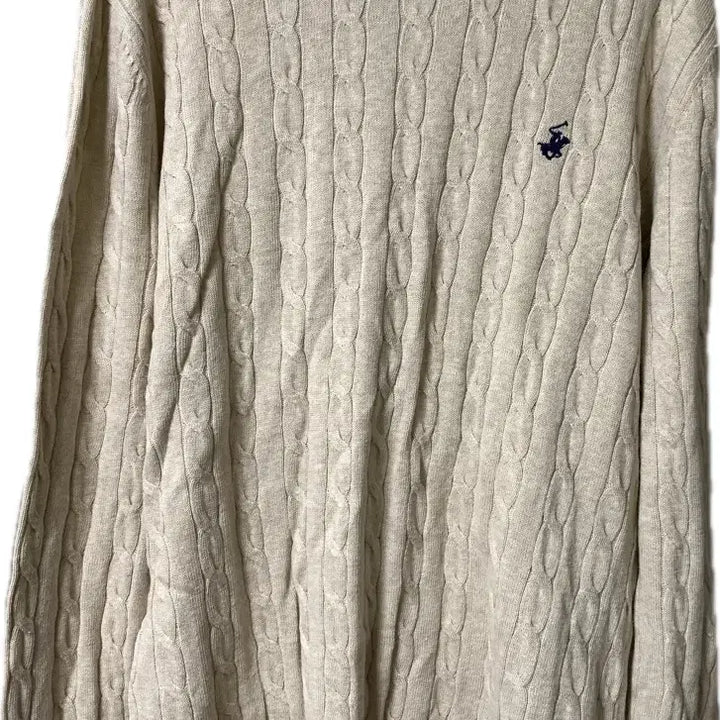 [BUNJANG] Beverly Hills Polo Club Cable Knit Sweater Butter Lemon Yellow / (새상품)비버리힐스 폴로클럽 케이블 니트 버터레몬옐로우