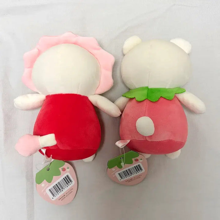 [BUNJANG] Yell Kowakunaiine Ichigokibun Strawberry Lion Bear Doll Bundle Set / 일괄) yell 코와쿠나이네 이치고키분 딸기 사자 곰 인형 판매합니다.