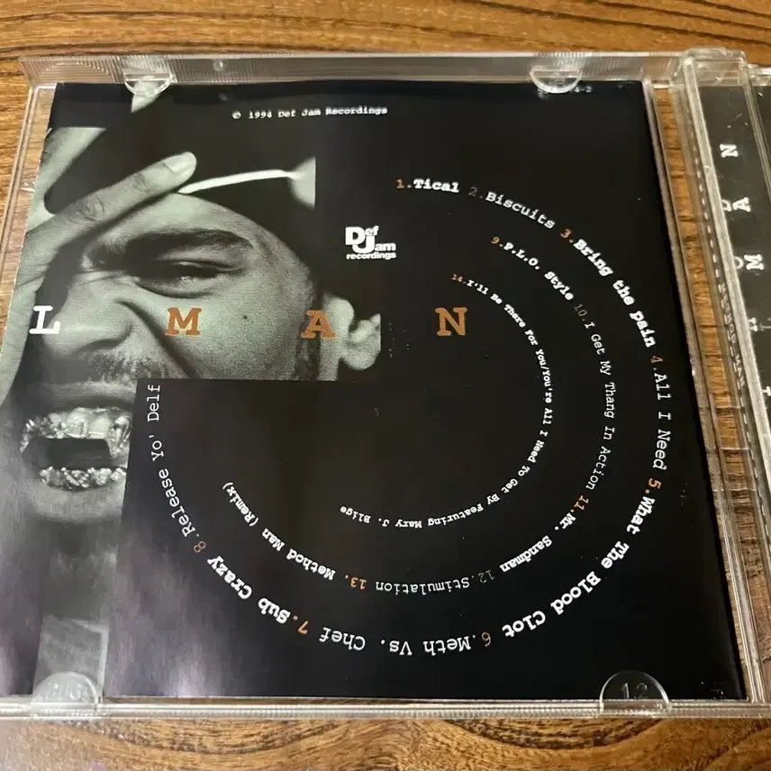 [BUNJANG] Method Man Tical 1st Album Rap Hip Hop CD / 90년대 우탱클랜 메소드 맨 Tical 정규 1집 앨범 랩 힙합 CD