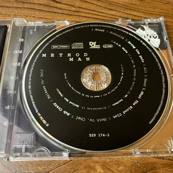 [BUNJANG] Method Man Tical 1st Album Rap Hip Hop CD / 90년대 우탱클랜 메소드 맨 Tical 정규 1집 앨범 랩 힙합 CD