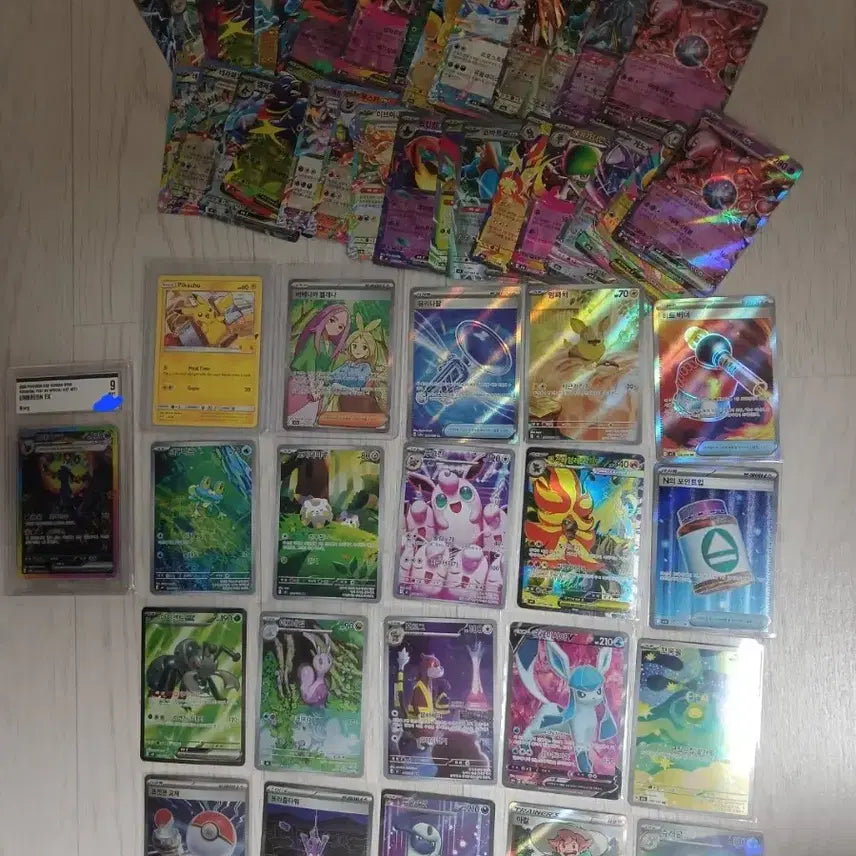 [BUNJANG] Umbreon VMAX SAR, AR, SR, Pikaachu UR, and Other Cards / 블래키 brg9 팝니다