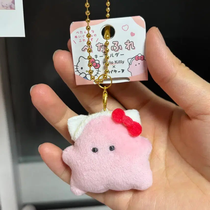 [BUNJANG] Sanrio Hello Kitty Obaken Petafure Keyring / 일본정품 헬로키티 오바케누 페타후레 키링