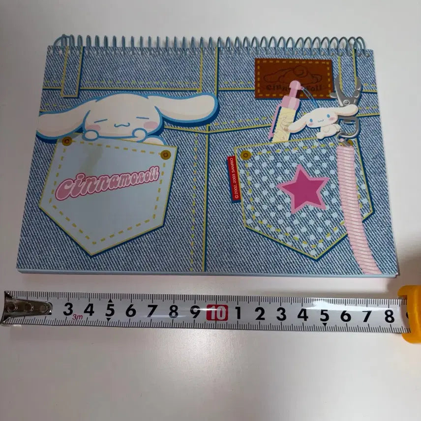 [BUNJANG] Sanrio Cinnamoroll Classic Denim Notebook / 가격인하! 시나모롤 고전 데님 공책 노트 메모장