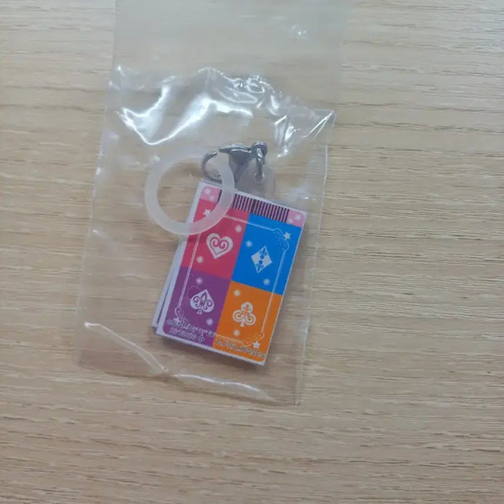 [BUNJANG] Aikatsu! Ran Shibuki Purple Card Gacha Keyring / 아이엠스타 아이카츠 시부키 란 보라 카드 메지루시 가챠 키링