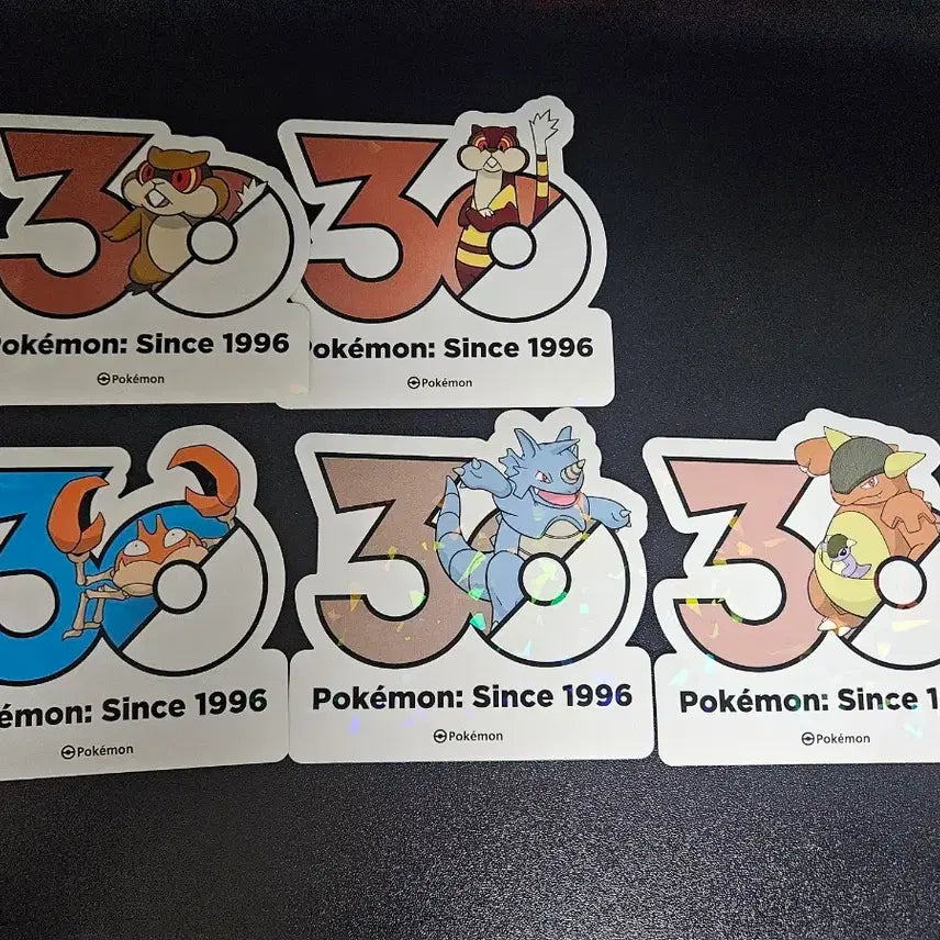 [BUNJANG] Pokemon 30th Anniversary Sticker / 포켓몬 30주년 기념 스티커