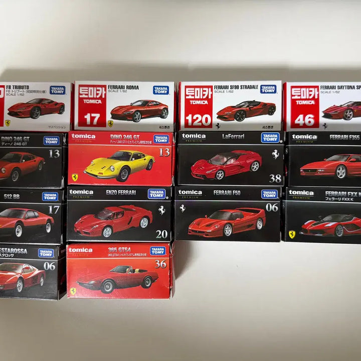 [BUNJANG] Tomica Ferrari Bundle Set (Opened) / 토미카 페라리 개봉품 일괄판매합니다