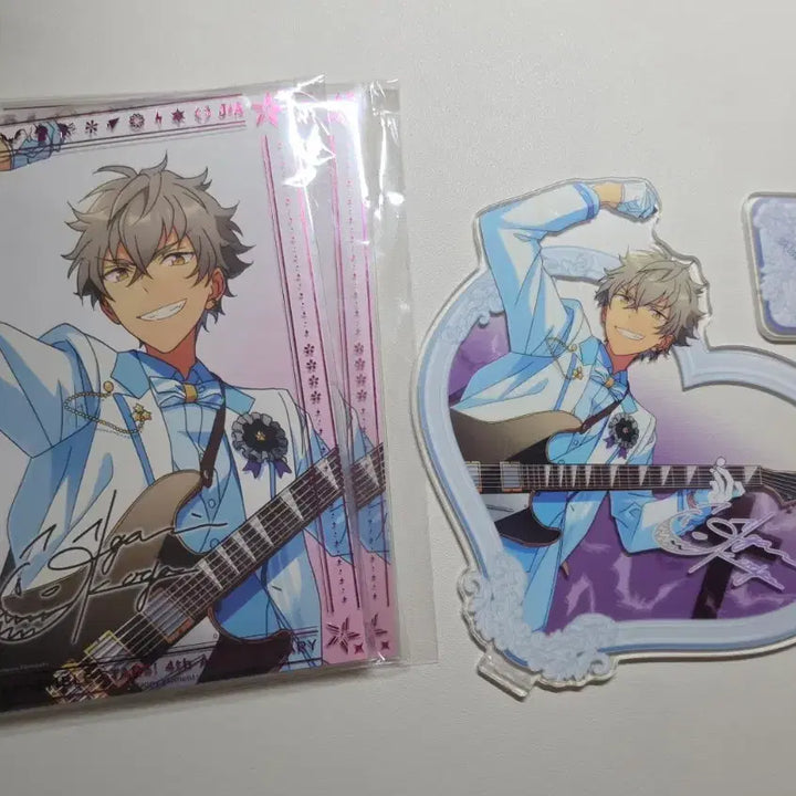 [BUNJANG] Ensemble Stars! Koga Ogami Formal White Suit Heart Acrylic Portrait Film / 앙스타 오오가미 코가 백정장 하트 아크릴 포트레이트 필름o
