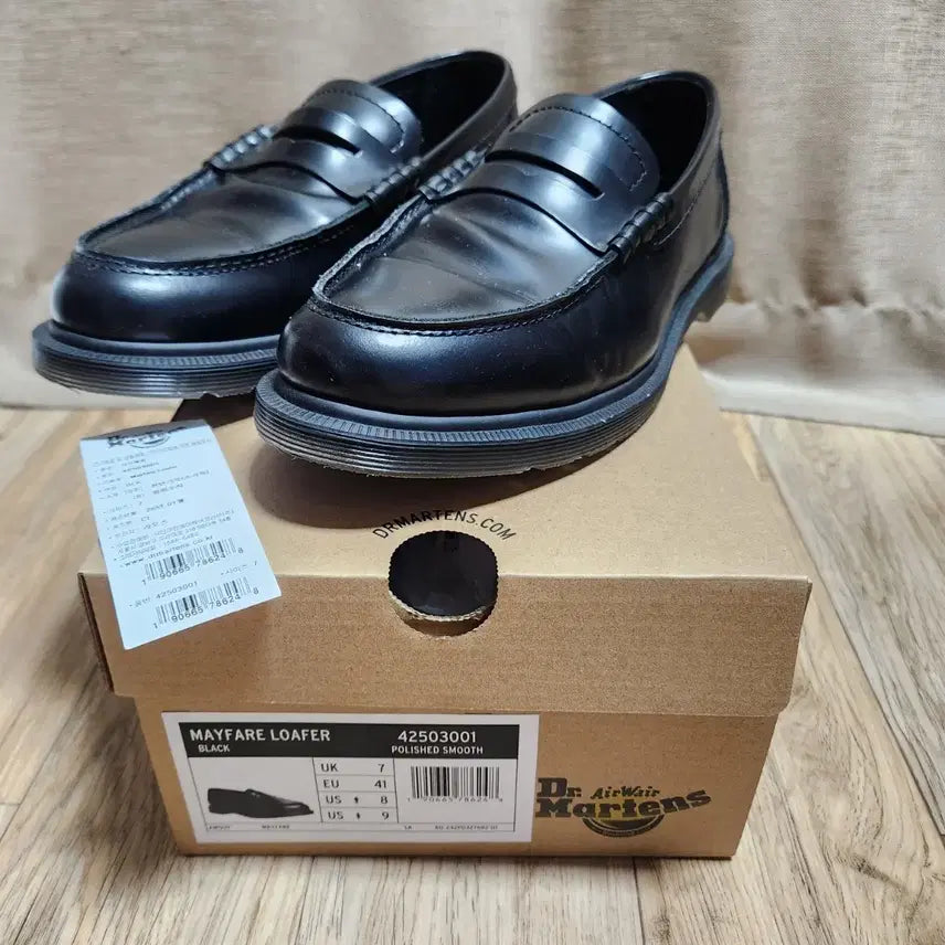 [BUNJANG] Dr. Martens Mayfair Loafer Polished Smooth Black / 닥터마틴 메이페어 로퍼 폴리쉬드 스무스 - 블랙 260사이즈