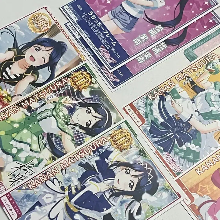 [BUNJANG] Love Live! Sunshine!! Kanan Matsuura Paper Set / 러브라이브) 마츠우라 카난 지류 세트 (아케페스, 바이스 슈발츠 등)