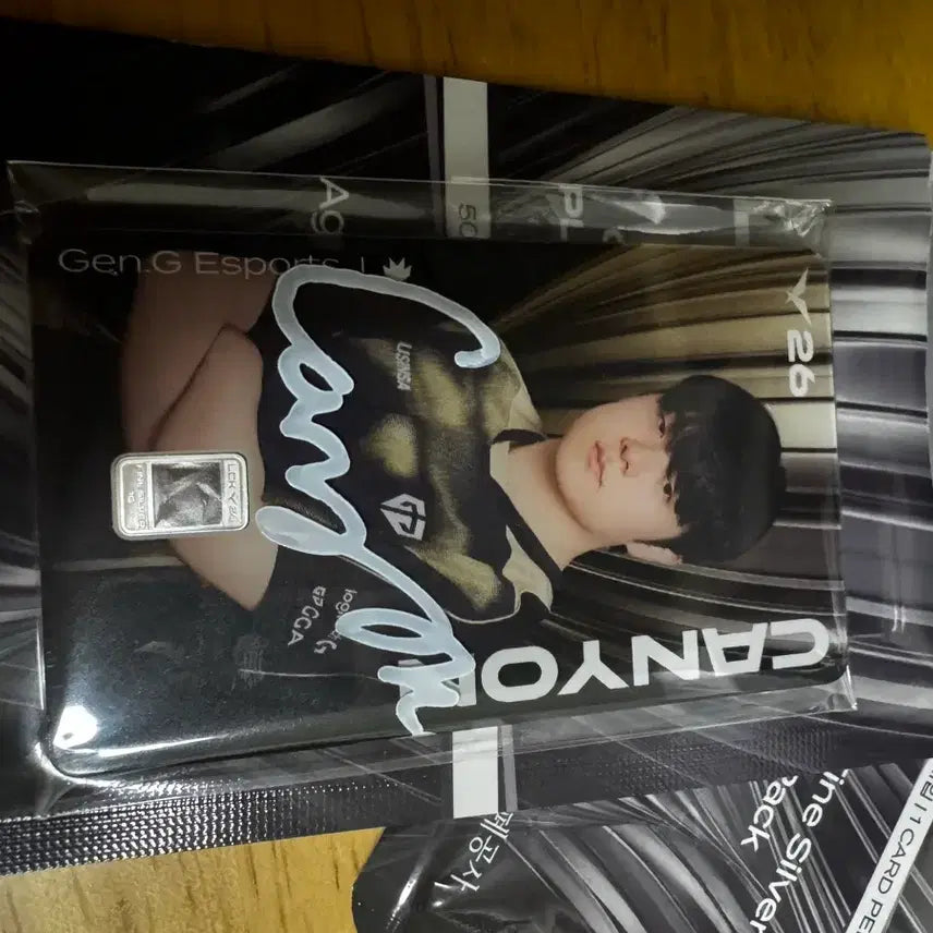 [BUNJANG] LCK Canyon Signed Silver Card with 1g Silver Bar / LCK 실버카드 캐니언 싸인 카드