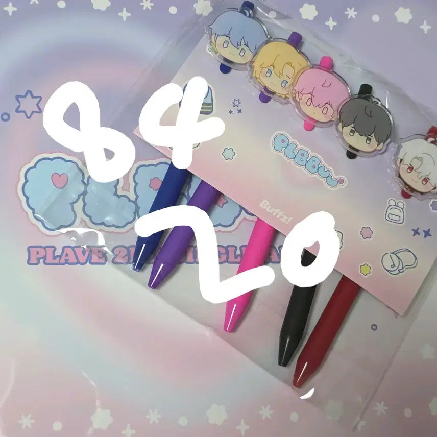 [BUNJANG] PLAVE Buffz Ballpoint Pen + Poster Set / 플레이브 버프즈 볼펜+포스터 양도