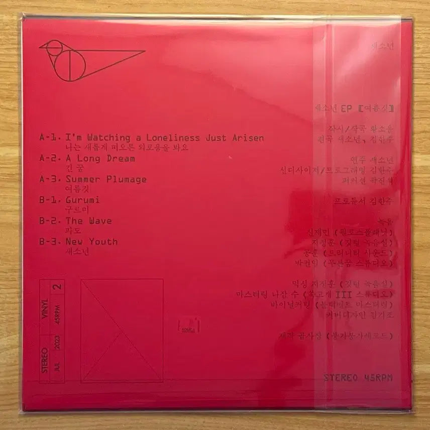 [BUNJANG] Sae So Nyeo 1st Album "Yeoreumgit" LP / 새소년 1집 여름깃 LP