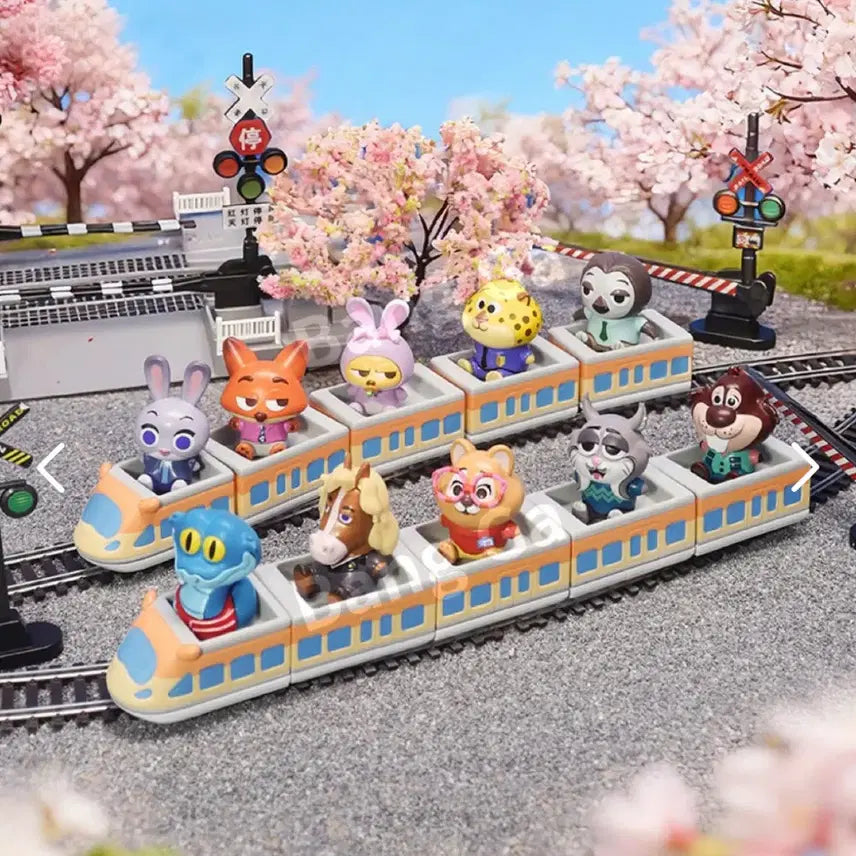 [BUNJANG] Zootopia Happy Vibes Train Figure Bundle Set / 주토피아 해피바이브 기차 피규어 중복없음 일괄