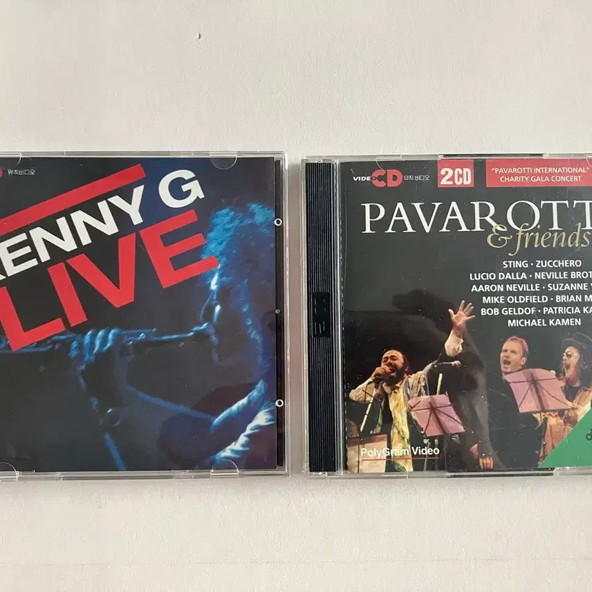 [BUNJANG] Kenny G / Pavarotti Live Performance 2VCD Bundle Set / 케니지 + 파바로티 라이브공연 vcd 두개 일괄판매