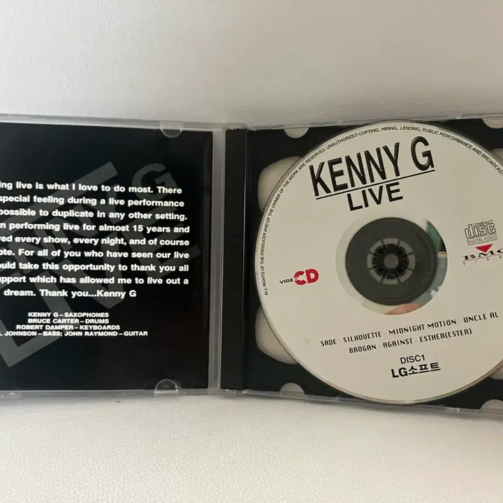 [BUNJANG] Kenny G &amp; Luciano Pavarotti Live Performance VCD Bundle / 케니지 + 파바로티 라이브공연 vcd 두개 일괄판매