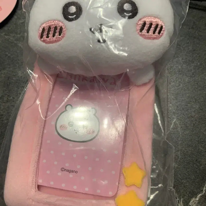 [BUNJANG] Chiikawa Pink Star Card Holder (New) / 치이카와 카드 홀더