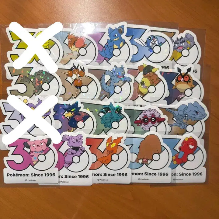 [BUNJANG] Pokemon 30th Anniversary Stickers / 포켓몬 30주년 스티커
