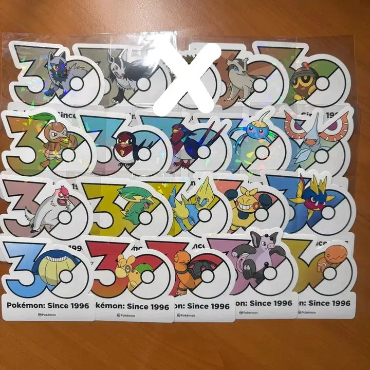[BUNJANG] Pokemon 30th Anniversary Stickers / 포켓몬 30주년 스티커