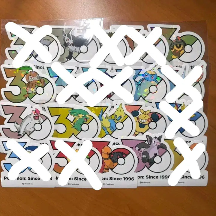 [BUNJANG] Pokemon 30th Anniversary Stickers / 포켓몬 30주년 스티커