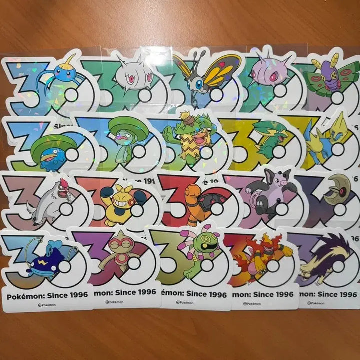 [BUNJANG] Pokemon 30th Anniversary Stickers / 포켓몬 30주년 스티커