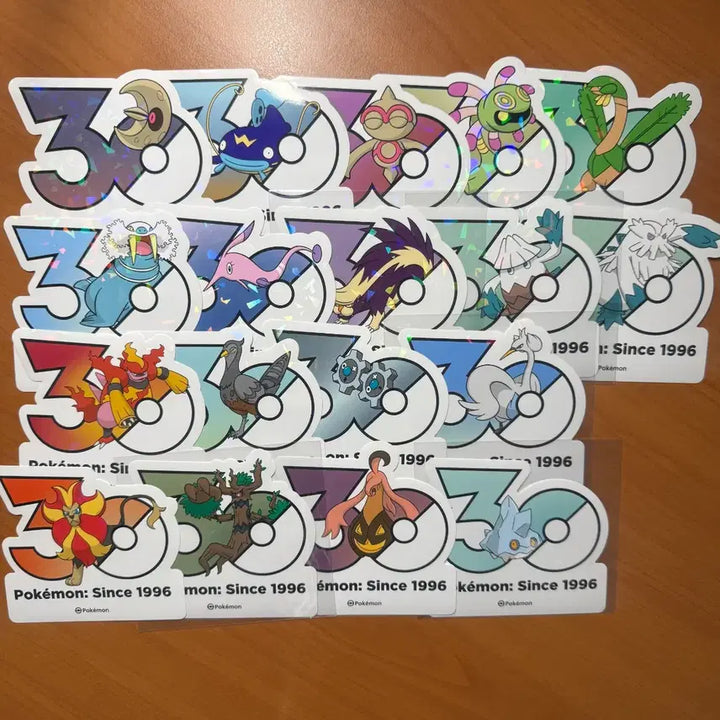 [BUNJANG] Pokemon 30th Anniversary Stickers / 포켓몬 30주년 스티커