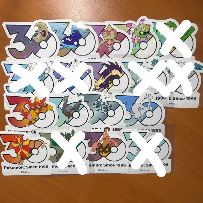 [BUNJANG] Pokemon 30th Anniversary Stickers / 포켓몬 30주년 스티커