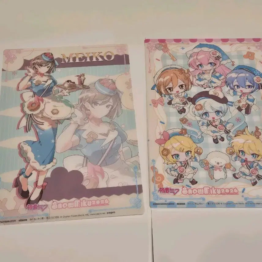 [SOLD OUT] [일괄] 하츠네 미쿠 Snowmiku2026 클리어 비주얼 포스터 2종