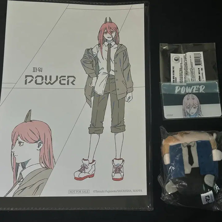 [BUNJANG] Chainsaw Man Power Mocchi Kororin Plush, Acrylic Card, Poster Bundle Set / 체인소맨 AK플라자 팝업 파워 모찌코로링 누이 아크릴카드 포스터 일괄